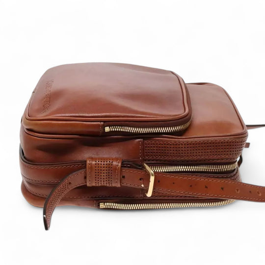 Louis Vuitton Cuir Bequia Trotteur GM Men's Leather Shoulder Bag Brown