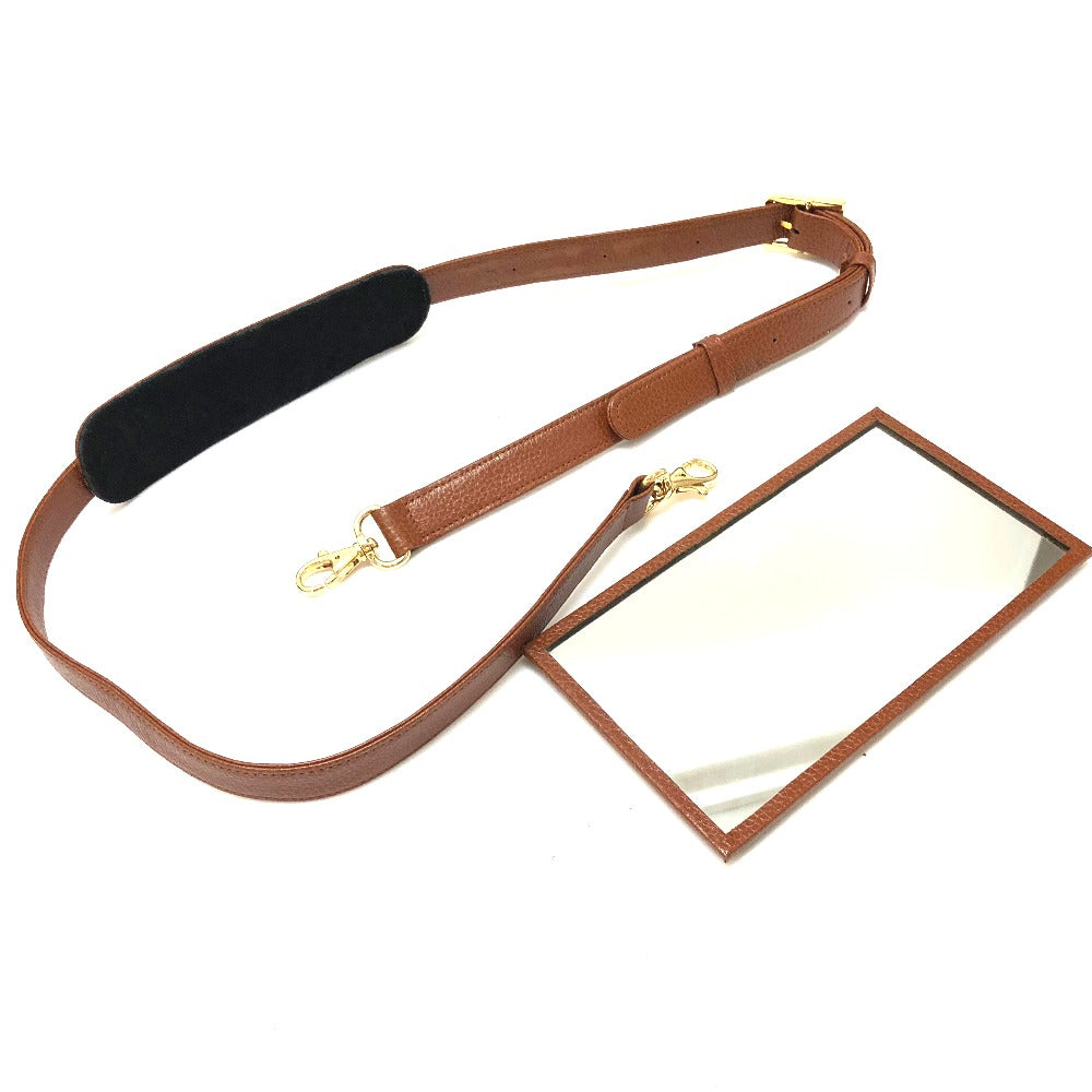 MCM Handbag leather Brown Vanity bag box Women Secondhand Authentic