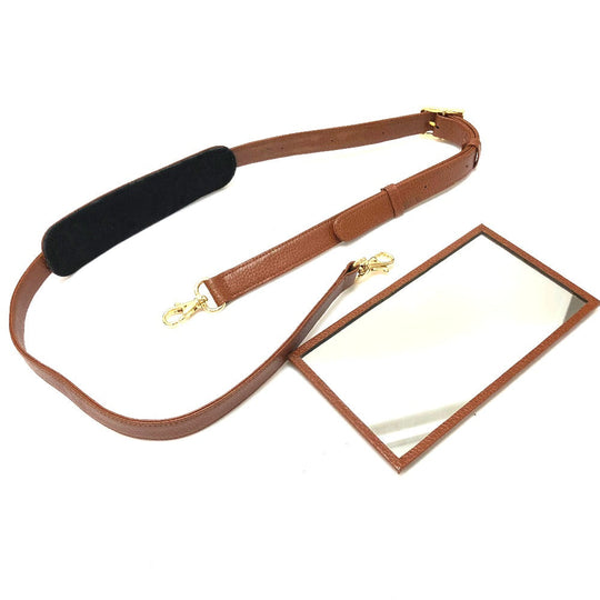 MCM Handbag leather Brown Vanity bag box Women Secondhand Authentic