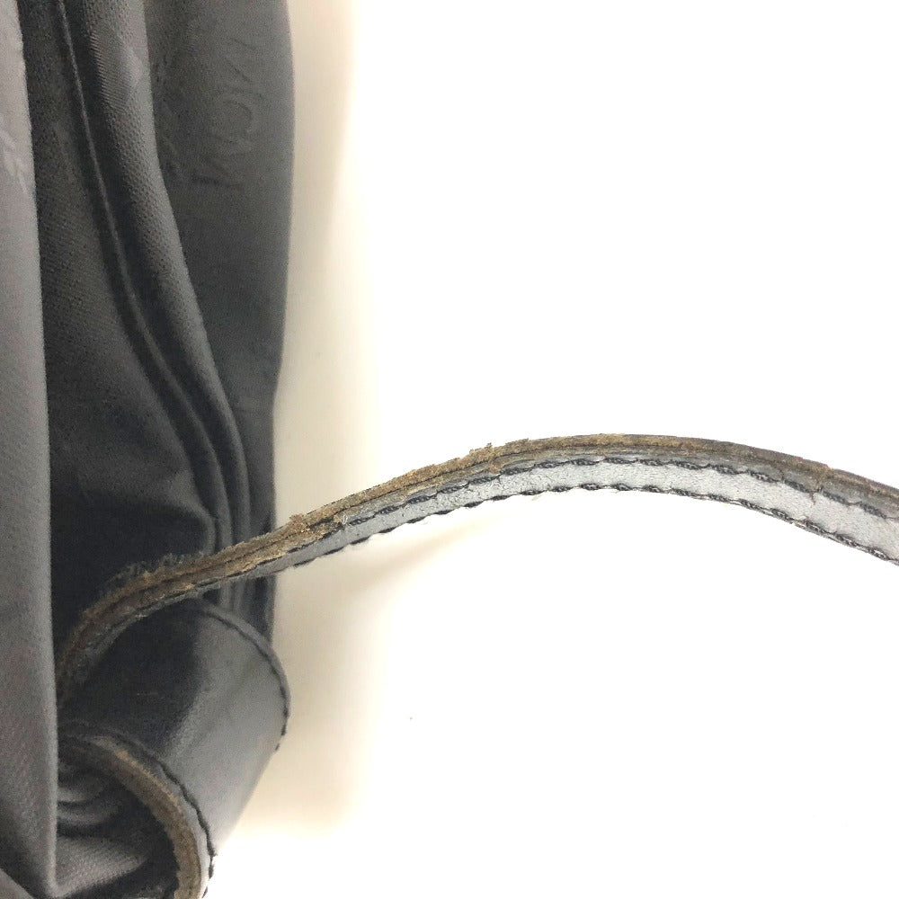 MCM Shoulder Bag PVC / Leather black Crossbody Logogram Women Used Authentic