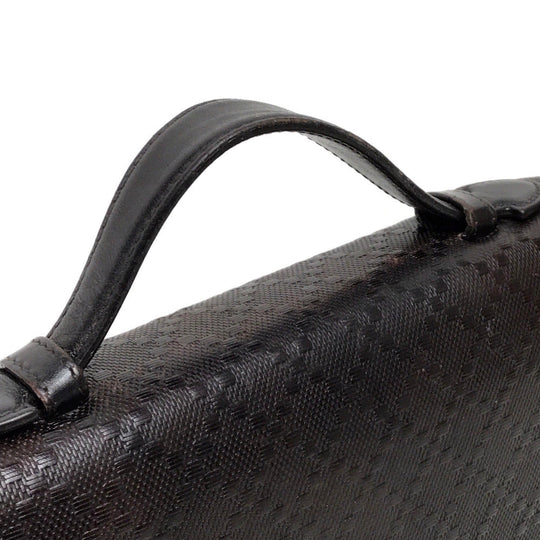 GUCCI Long Wallet Purse 269883 leather Dark brown Diamante Travel case unisex(Unisex) Used Authentic