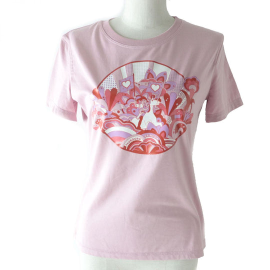 HERMES Short sleeve T-shirt cotton pink 36
