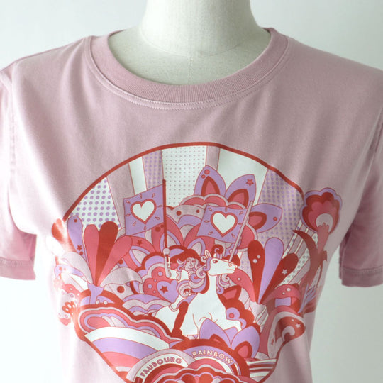 HERMES Short sleeve T-shirt cotton pink 36