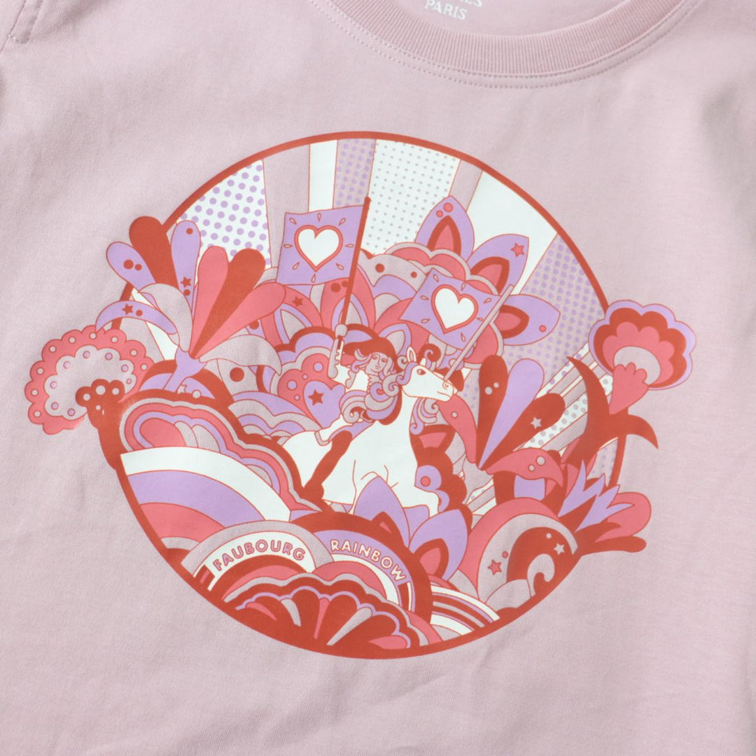 HERMES Short sleeve T-shirt cotton pink 36