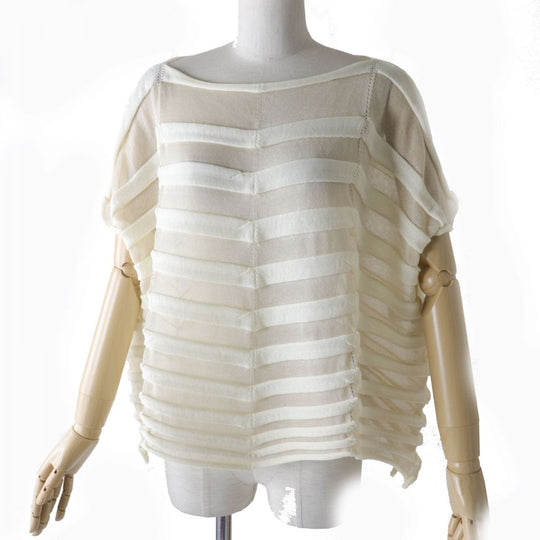 ISSEY MIYAKE knit polyester Ivory 2