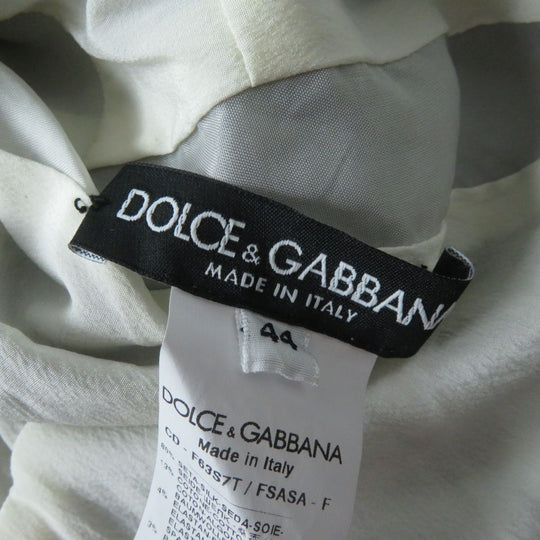 DOLCE&GABBANA one piece silk Black x white 44
