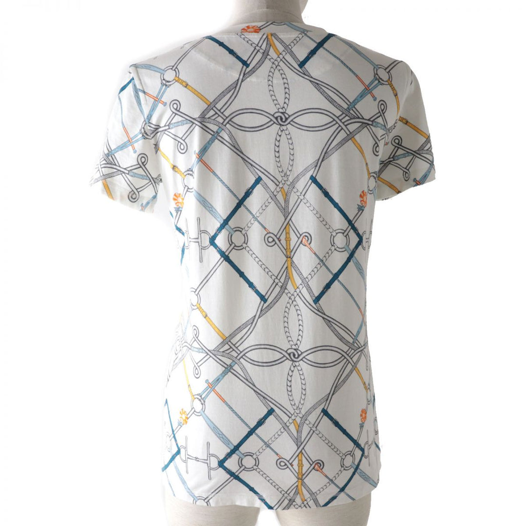 HERMES Cut cotton White x Multicolor 36