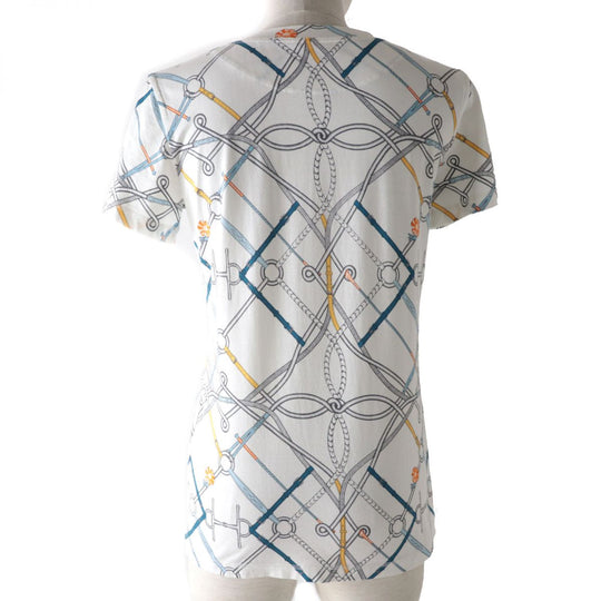 HERMES Cut cotton White x Multicolor 36