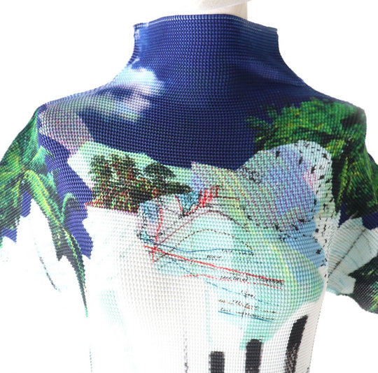 ISSEY MIYAKE Cut polyester multicolor