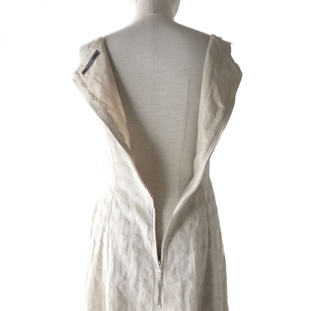FOXEY one piece linen Ivory 38