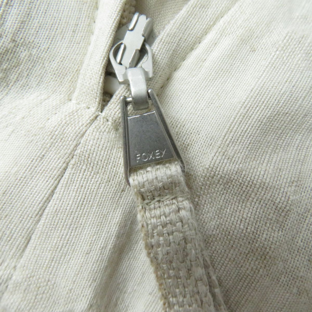 FOXEY one piece linen Ivory 38