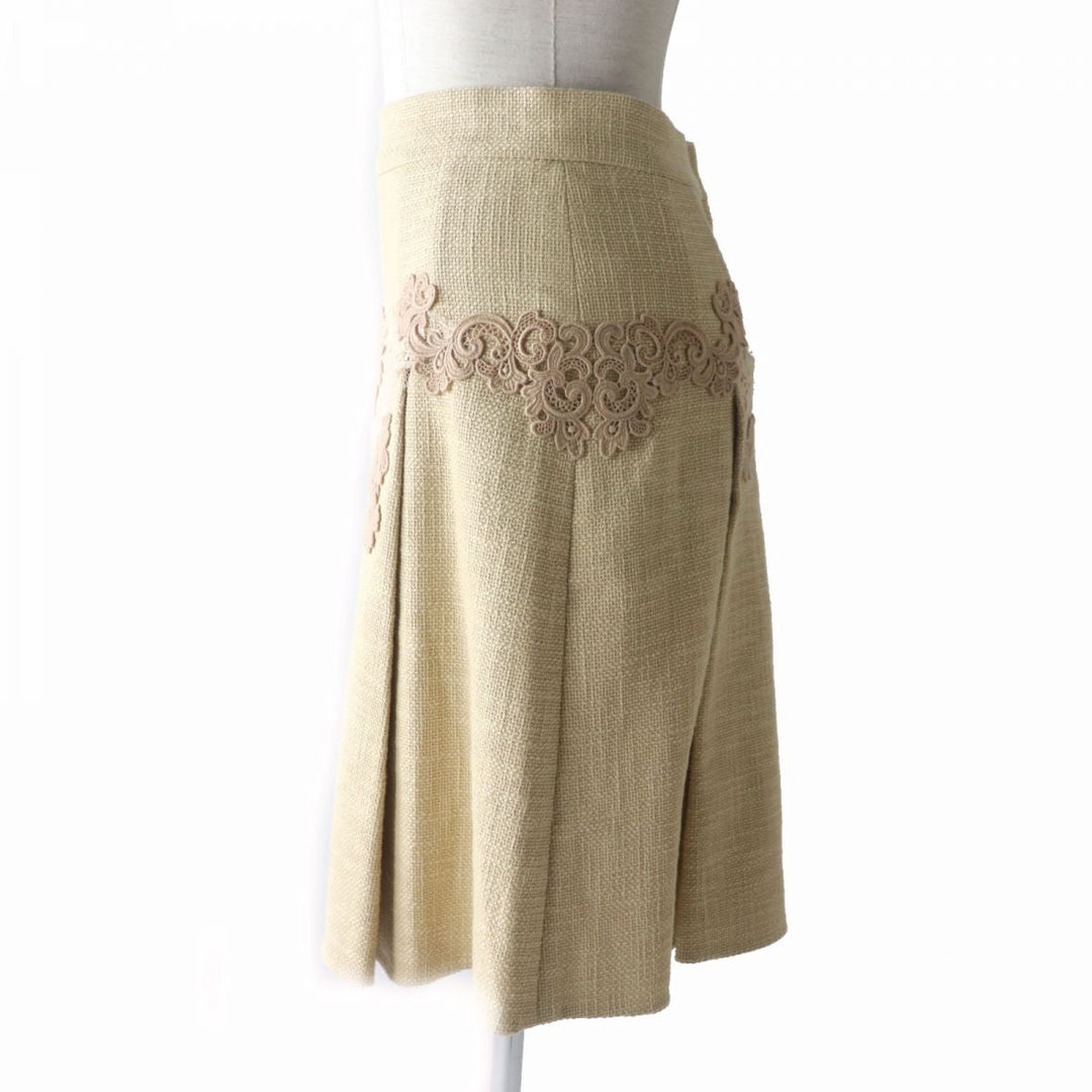 DOLCE&GABBANA skirt cotton beige 38