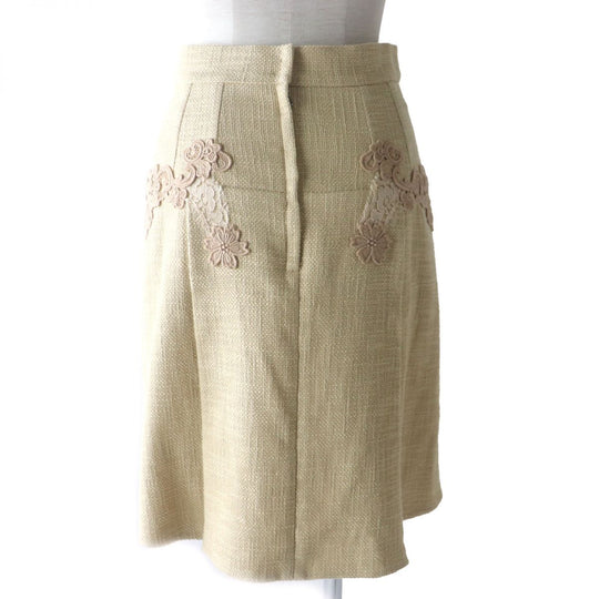 DOLCE&GABBANA skirt cotton beige 38
