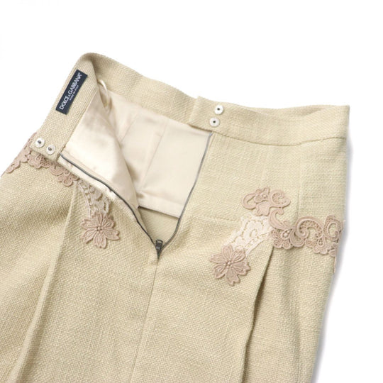 DOLCE&GABBANA skirt cotton beige 38