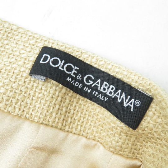 DOLCE&GABBANA skirt cotton beige 38