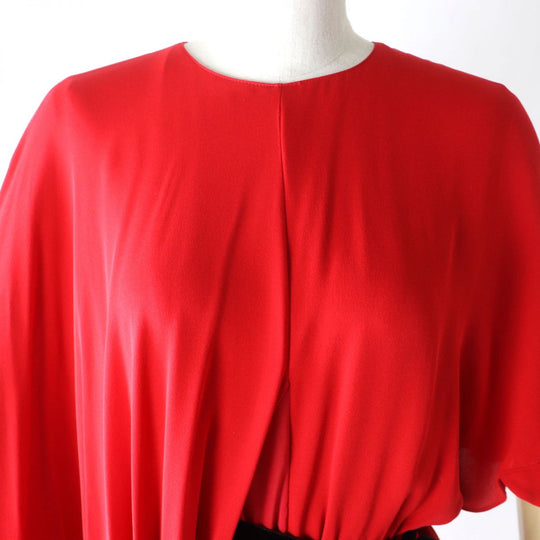 VALENTINO one piece silk Red 42
