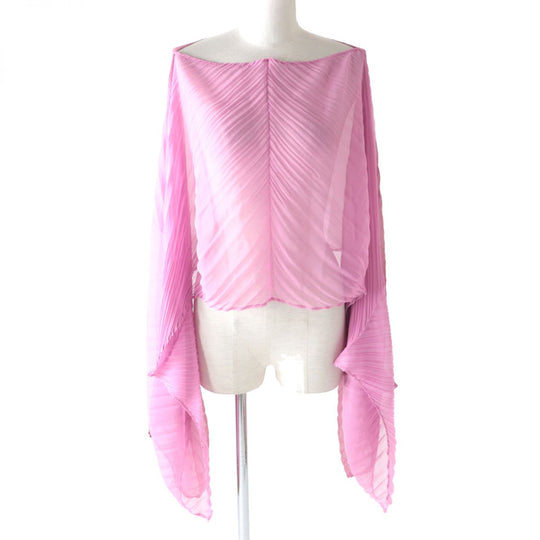 ISSEY MIYAKE poncho polyester pink