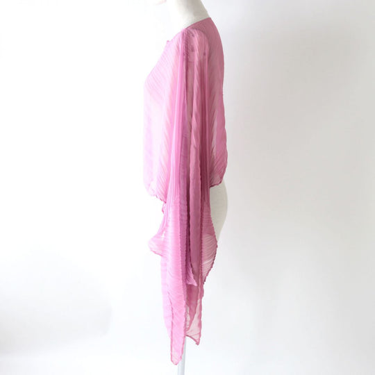 ISSEY MIYAKE poncho polyester pink
