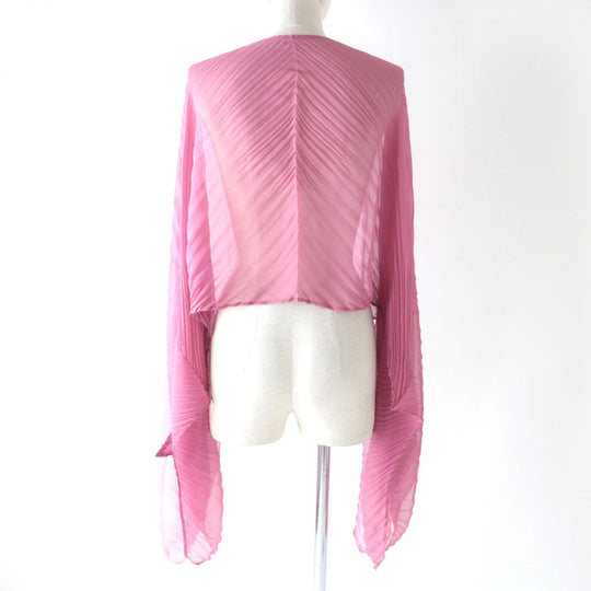 ISSEY MIYAKE poncho polyester pink