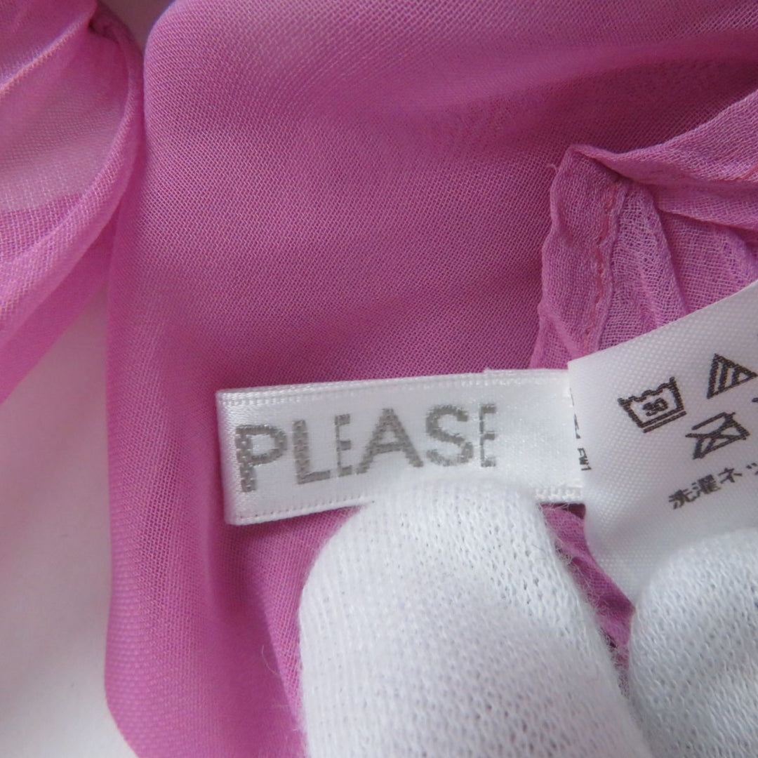 ISSEY MIYAKE poncho polyester pink