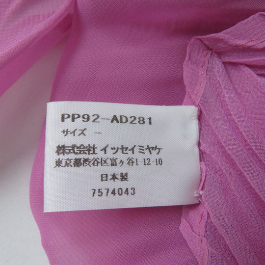 ISSEY MIYAKE poncho polyester pink