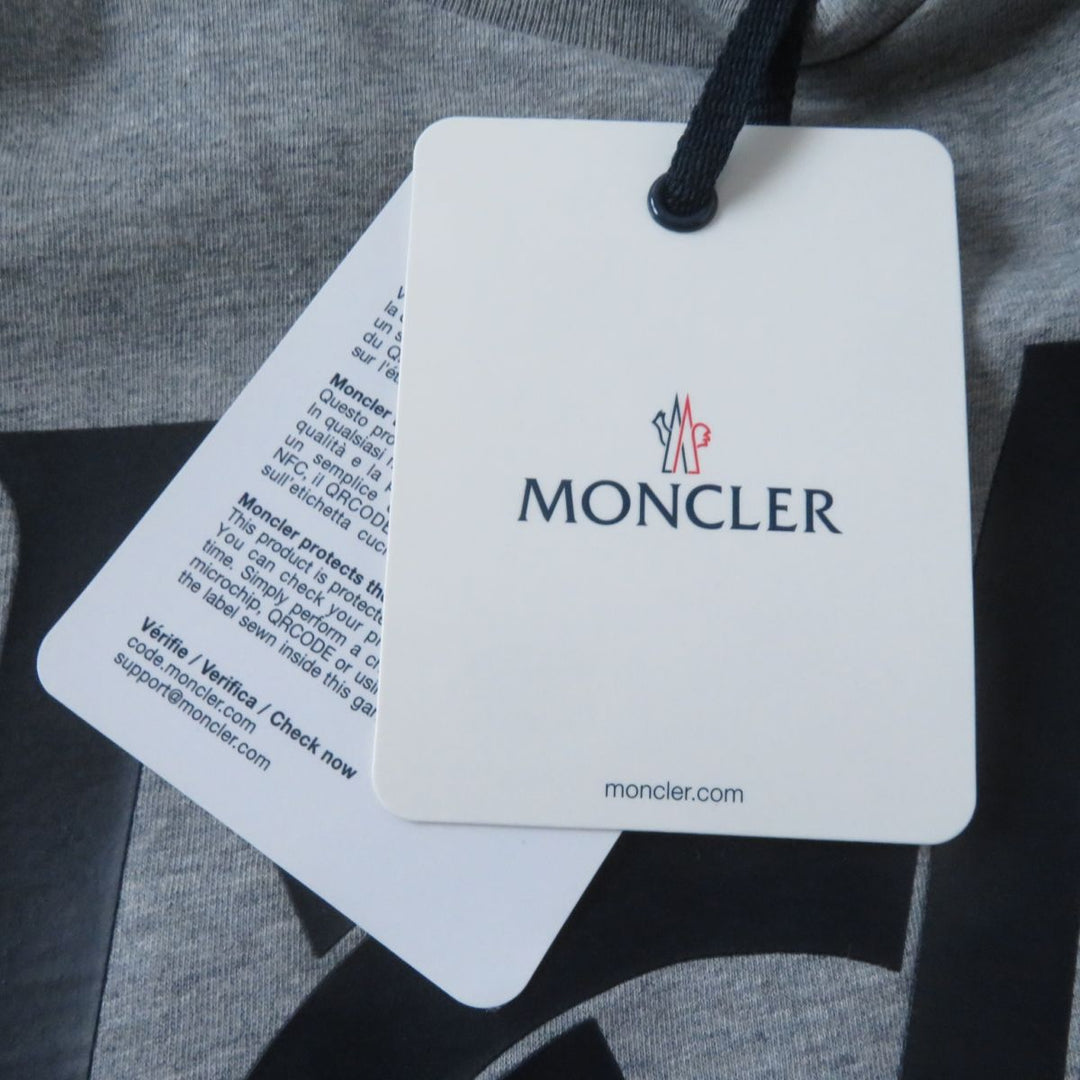 MONCLER Short sleeve T-shirt cotton gray MAGLIA T-SHIRT