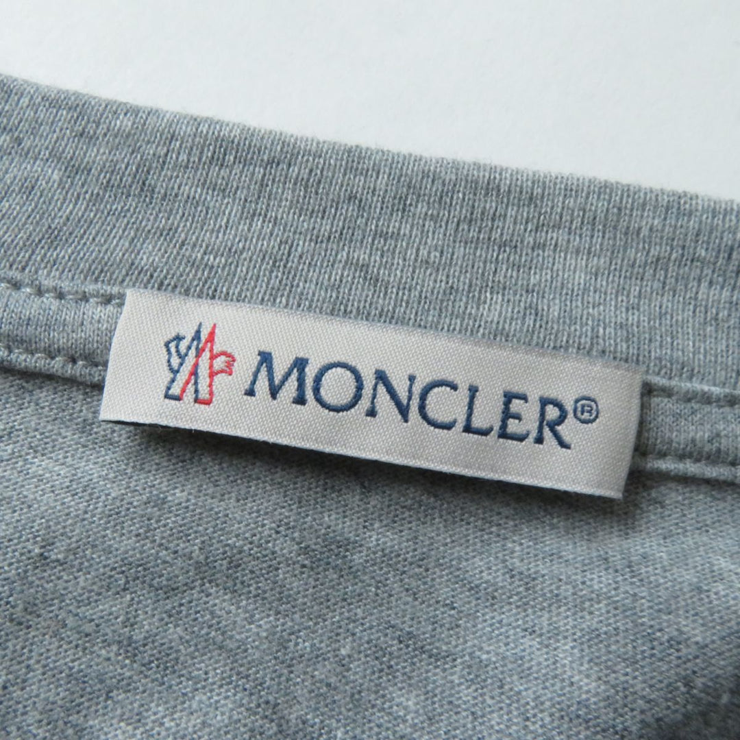 MONCLER Short sleeve T-shirt cotton gray MAGLIA T-SHIRT