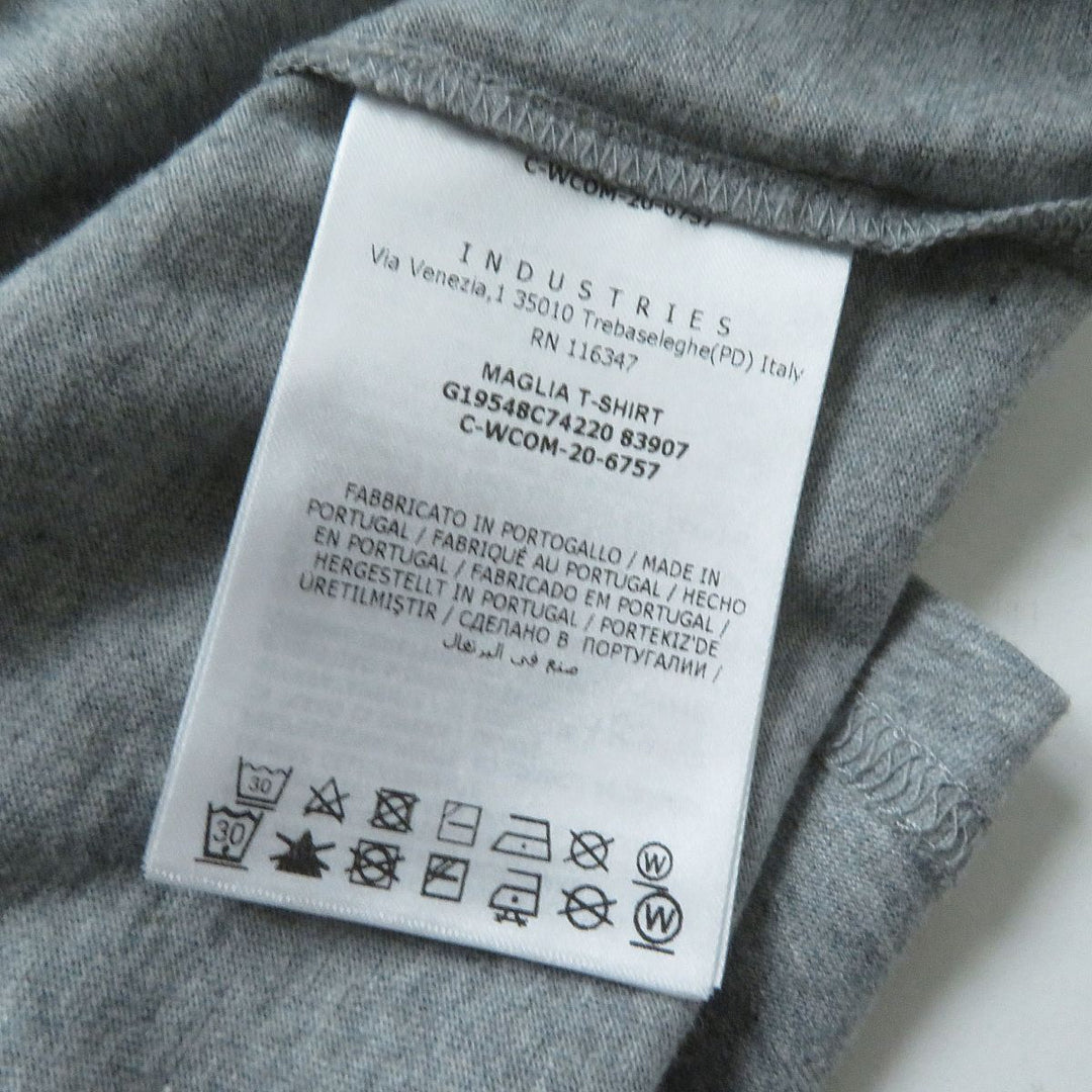 MONCLER Short sleeve T-shirt cotton gray MAGLIA T-SHIRT