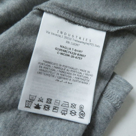 MONCLER Short sleeve T-shirt cotton gray MAGLIA T-SHIRT