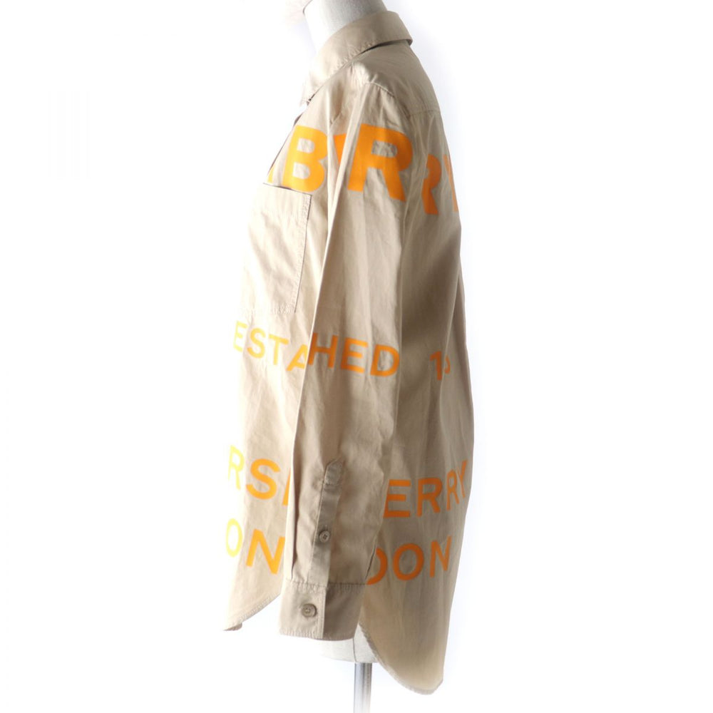 BURBERRY LONDON Long sleeve shirt 8029006 cotton Beige x orange 34