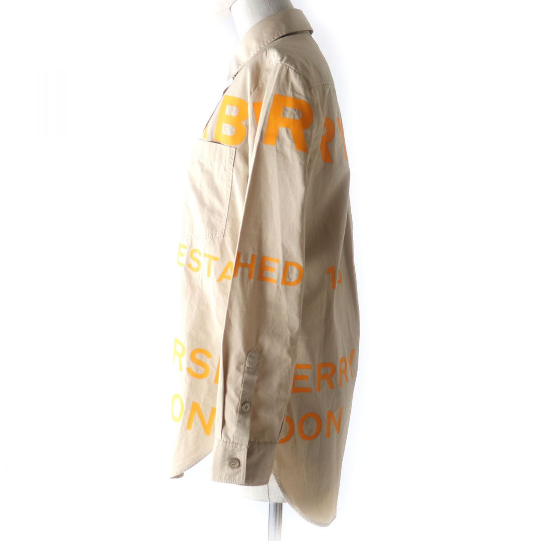 BURBERRY LONDON Long sleeve shirt 8029006 cotton Beige x orange 34