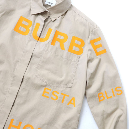BURBERRY LONDON Long sleeve shirt 8029006 cotton Beige x orange 34