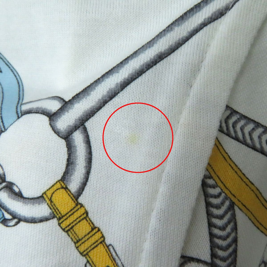 HERMES Cut cotton White x Multicolor 34