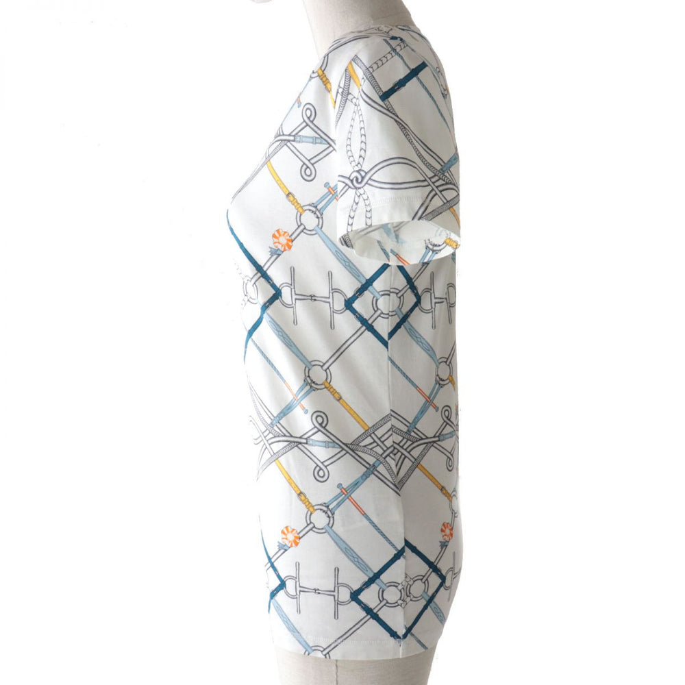 HERMES Cut cotton White x Multicolor 34