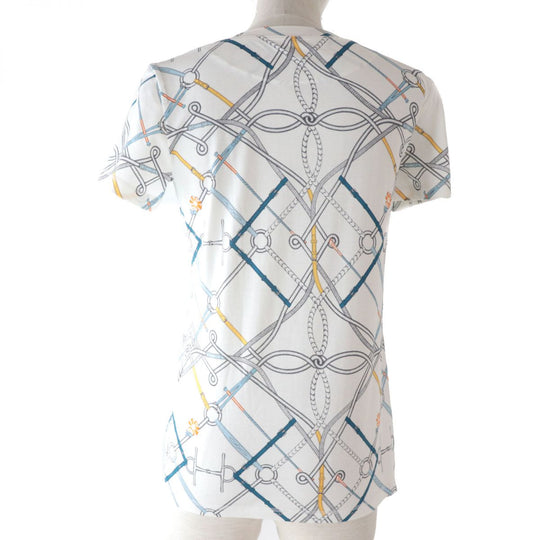 HERMES Cut cotton White x Multicolor 34