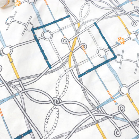 HERMES Cut cotton White x Multicolor 34