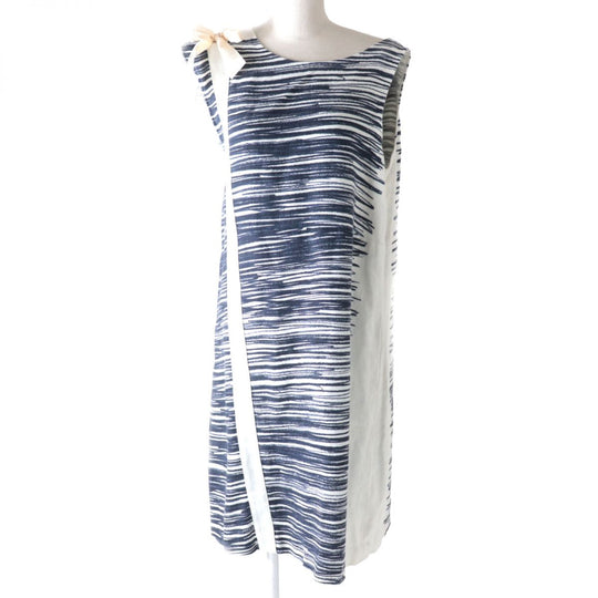 mina perhonen one piece linen Navy x white