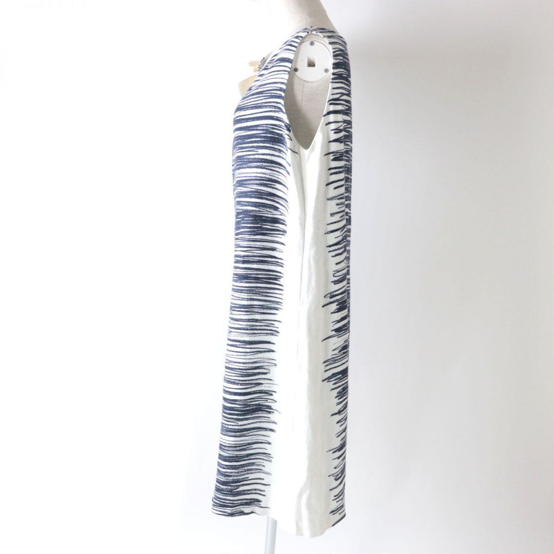 mina perhonen one piece linen Navy x white