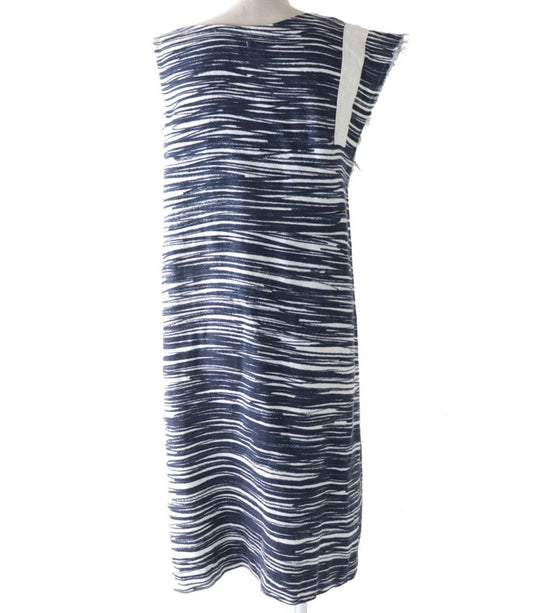 mina perhonen one piece linen Navy x white