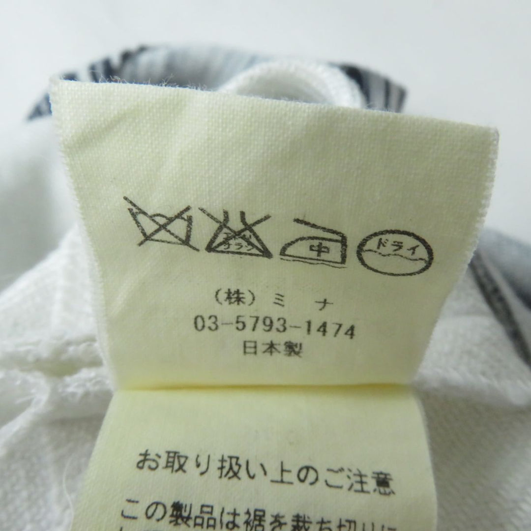 mina perhonen one piece linen Navy x white