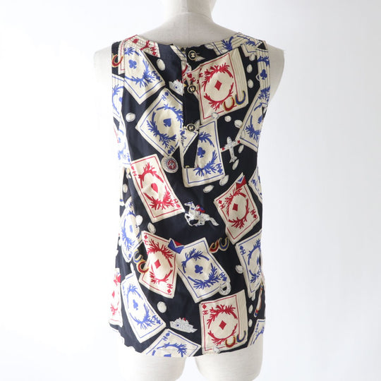 CHANEL Cut silk multicolor 34