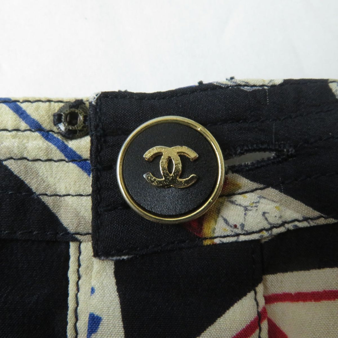 CHANEL Cut silk multicolor 34