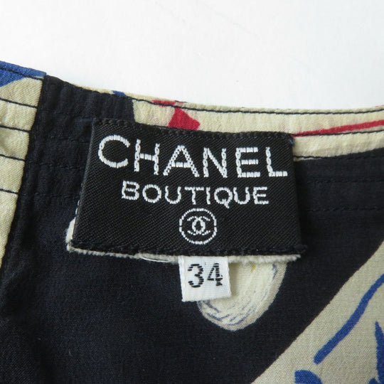CHANEL Cut silk multicolor 34