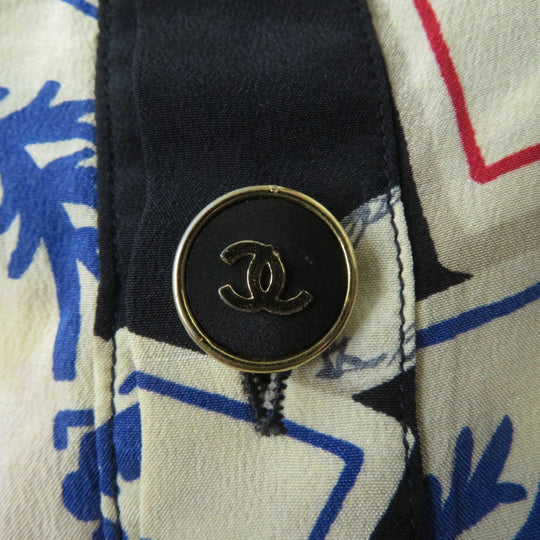 CHANEL Cut silk multicolor 34
