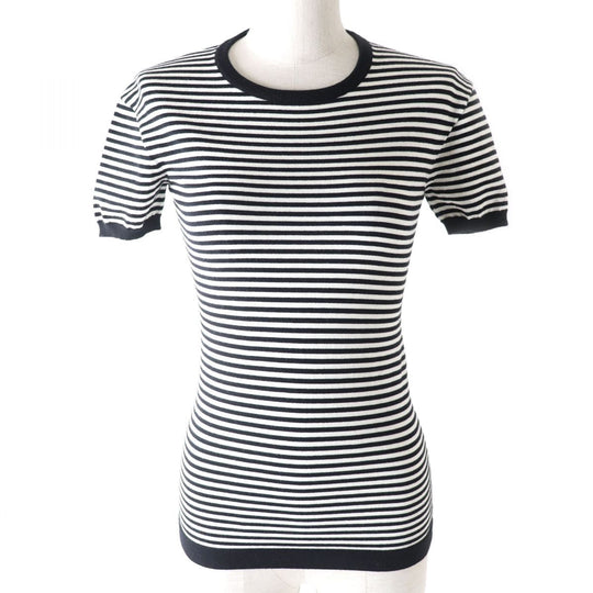 LOUIS VUITTON knit cashmere Black x white XS