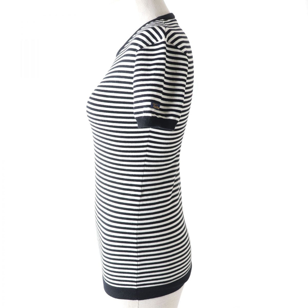 LOUIS VUITTON knit cashmere Black x white XS