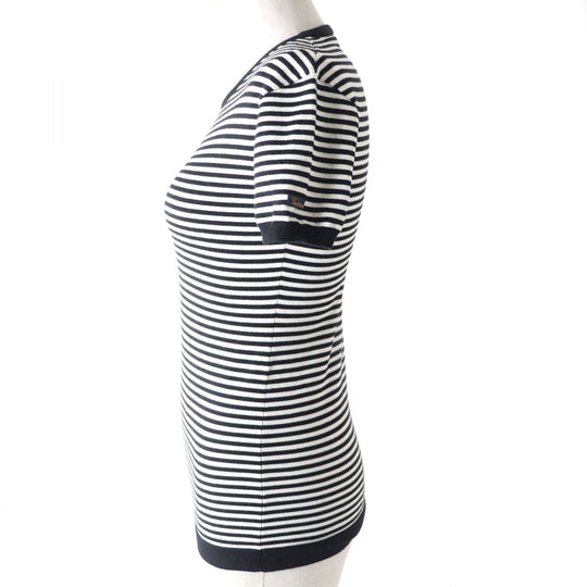 LOUIS VUITTON knit cashmere Black x white XS