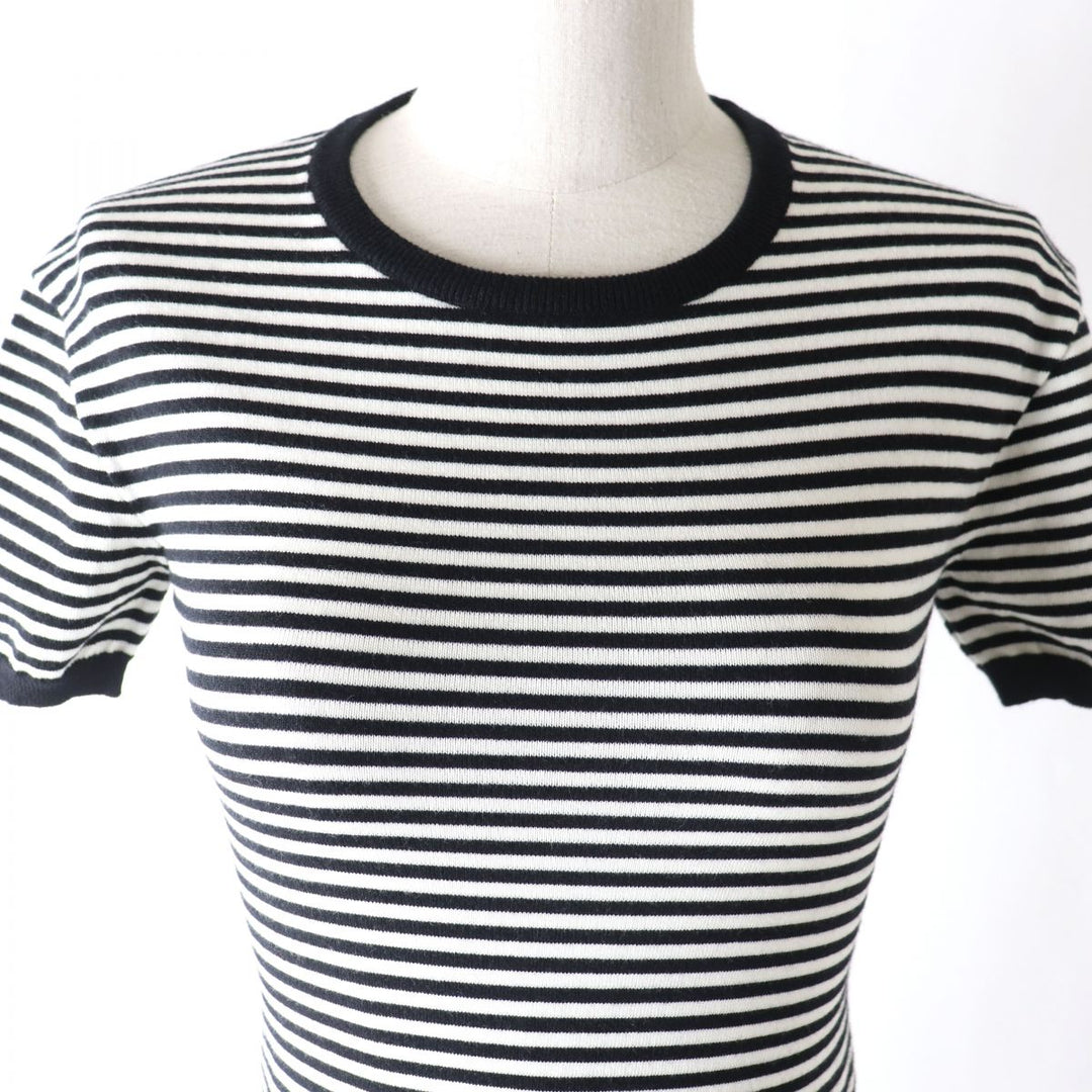 LOUIS VUITTON knit cashmere Black x white XS