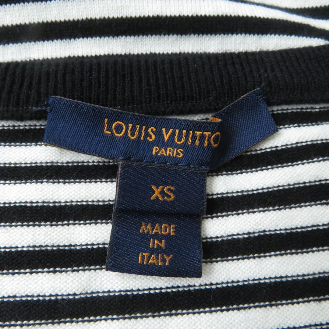 LOUIS VUITTON knit cashmere Black x white XS