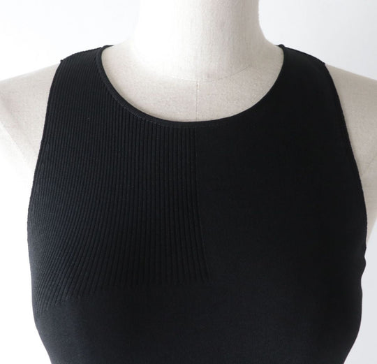 CHANEL knit Rayon black 34